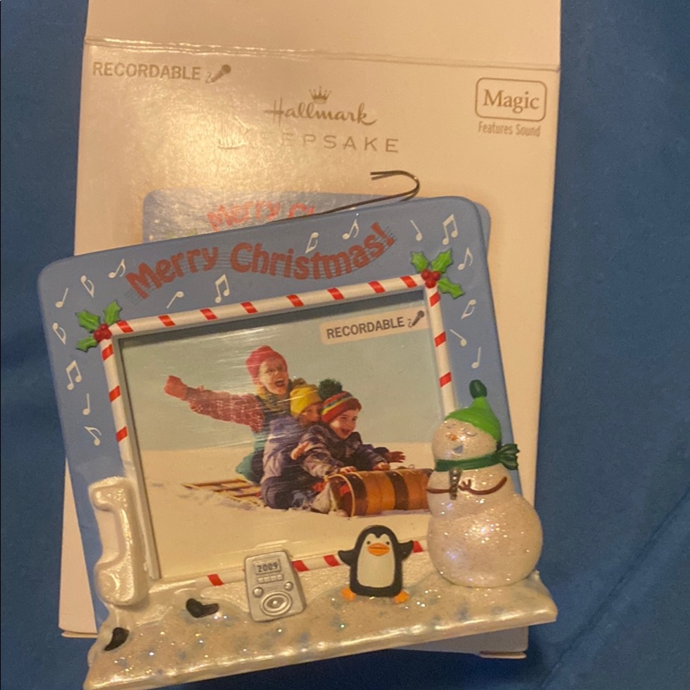 Hallmark Blue Christmas Frame with Sound
